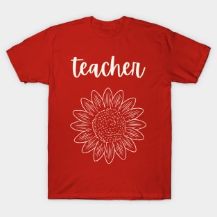 Teacher Sunflower T-Shirt